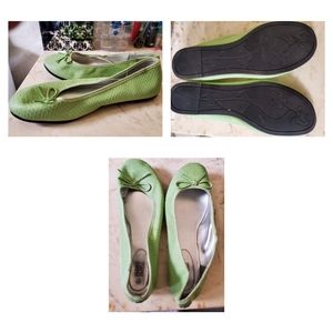 Faded Glory Green Ballet Slips